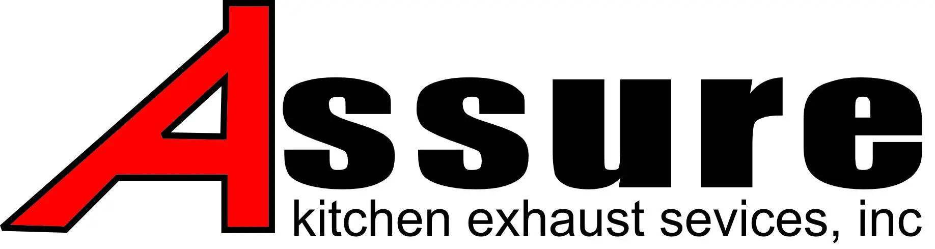 The logo of Assure Kitchen Exhaust Services. The letter A is red.